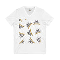 River Bear Logo V-Neck Tee — Casual Outdoorsy Graphic T-Shirt